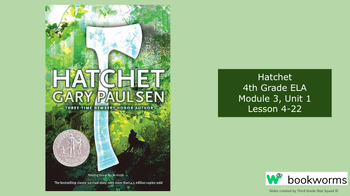 Preview of "Hatchet" Google Slides- Bookworms Supplement