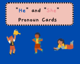 "He" and "She" Pronoun Cards