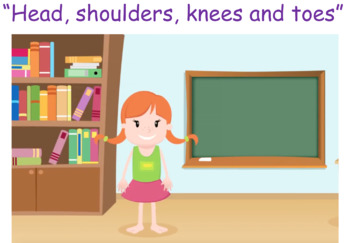 Preview of "Head, shoulders, knees and toes" table time activity