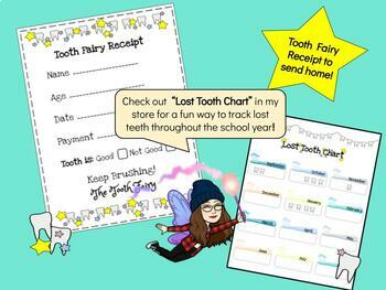 Preview of  Health - Tooth Fairy Receipt - FREEBIE