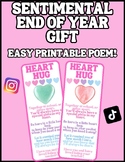 "Heart Hug" Poem for End of the Year Gift