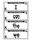 ❤ Heart Mapping Flashcards Wonders K Supplement Sight Words