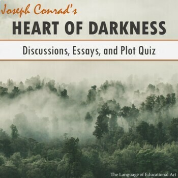 Preview of 'Heart of Darkness' EDITABLE Quizzes, Discussions, & Essay Assignment w/ Rubrics