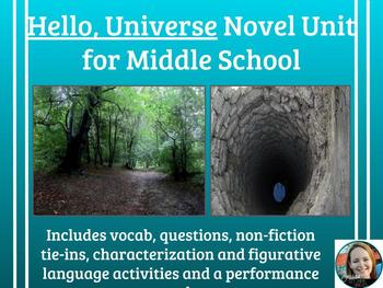 Preview of "Hello, Universe" Novel Unit-Common Core Aligned