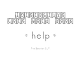 "Help" Interactive Core Word Book