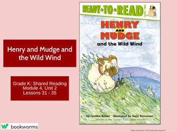 Preview of "Henry and Mudge and the Wild Wind" Google Slides- Bookworms Supplement