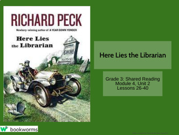 Preview of "Here Lies the Librarian" Google Slides- Bookworms Supplement