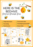 "Here is the Beehive" Preschool Printable Pack