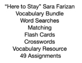 “Here to Stay” Sara Farizan  Vocabulary Bundle