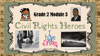 Preview of "Heroes" Grade 2 Module 3 COMPLETE PowerPoint and Activity Packet Bundle