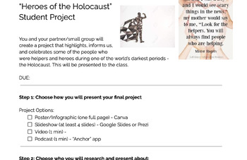 Preview of "Heroes of the Holocaust" Student Project