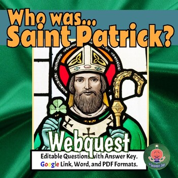Preview of ☘️ History of St. Patrick's Day Webquest and Crossword Puzzle