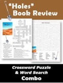 "Holes" Book Review Crossword Puzzle and Word Search Combo