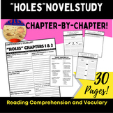 "Holes" Chapter-By-Chapter Novel Study, Reading Comprehens