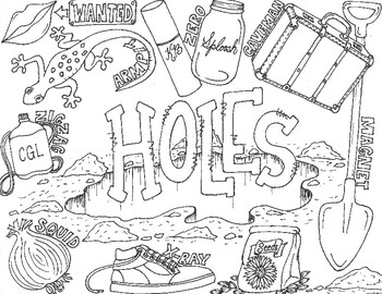 Preview of "Holes" Coloring Sheet
