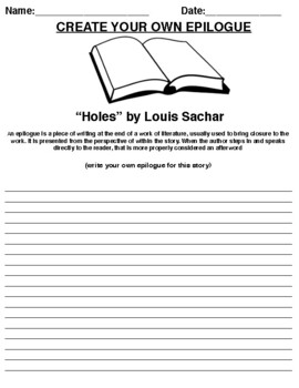 Holes by Louis Sachar Writing Worksheet / Worksheet -Irish, worksheet