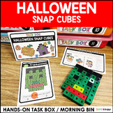 Halloween Snap Cube Morning Work Task Box Center