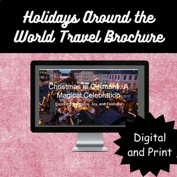 Preview of Holidays Around the World Travel Brochure Project