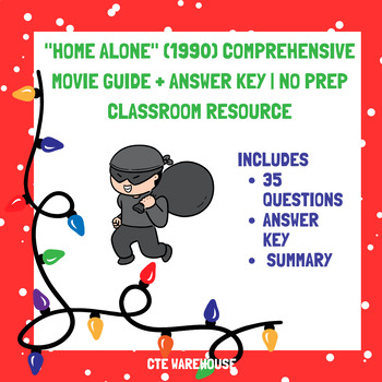 Preview of "Home Alone" (1990) Comprehensive Movie Guide + Answer Key | No Prep Resource