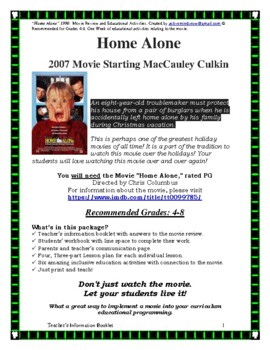 Preview of “Home Alone” 1990. Movie Review and Educational Activities.