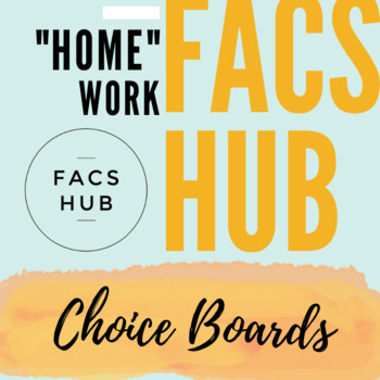 Preview of "Home" Work: Choice Boards