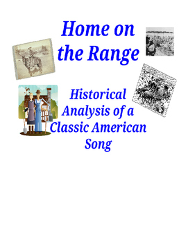 Preview of "Home on the Range" - Primary Source Analysis