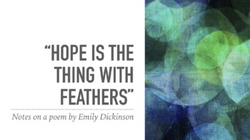 Preview of "Hope is the thing with feathers": Notes on a Poem by Emily Dickinson