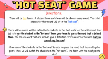 hot seat game for classroom