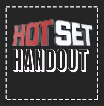 Preview of EMERGENCY SUB PLAN: "Hot Set" Scenic Design Handout