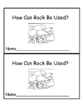 "How is Rock Useful?" Emergent Reader - Science/Vocab/Sight Words