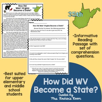 west virginia history worksheets teaching resources tpt