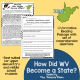 "How Did West Virginia Become a State?" WV History Reading