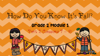 Preview of "How Do You Know It's Fall?" Part 2 (Grade 2 Module 1 Lessons 7 - 9)