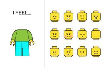 Preview of "How I feel" Social Emotional Learning Lego style BUNDLE