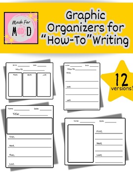 Preview of "How To" Writing Templates | Graphic Organizers | Pre-Writing/Brainstorming