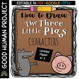 *FREEBIE* How to Draw: Three Little Pigs | LINKS + WRITING PAPER | Fairy Tales