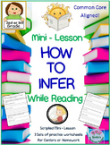 "How to Infer" Mini-Lesson for 2nd or 3rd Grade  Worksheet