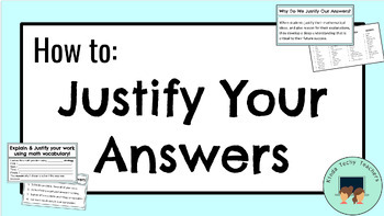 Preview of "How to Justify your Answer" Cards Inspired by Illustrative Mathematics®