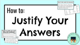 "How to Justify your Answer" Cards Inspired by Illustrativ