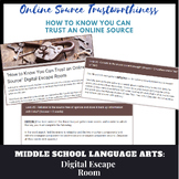 "How to Know You Can Trust an Online Source" Digital Escape Room