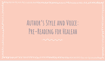 Preview of "How to Leave Hialeah" Reading Bundle