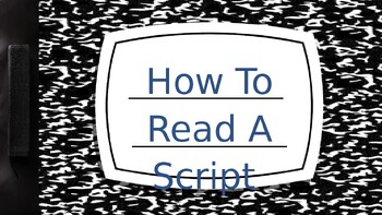 reading off a script presentation online