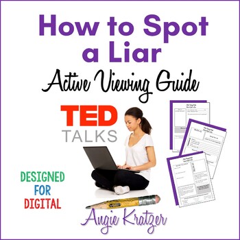 Preview of TED Talk Worksheet - How to Spot a Liar - Active Viewing Guide