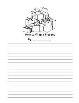 Preview of "How to Wrap a Present" Informational Writing