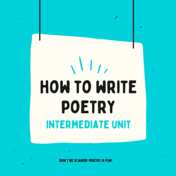 **How to Write Poetry: Full Unit** Grade 6 to 8 by Mme Sinopoli | TpT