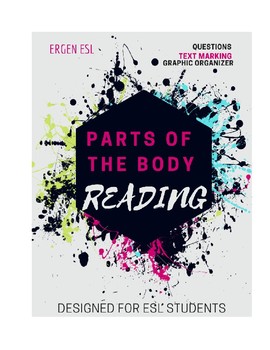 Preview of  Human Body ESL Reading & Questions, Graphic Organizer, Worksheets