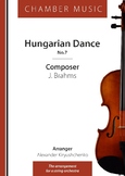 "Hungarian Dance №7 " Johannes Brahms
