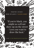 "Hurricane" by Bob Dylan: Poetry Study - Black Lives Matte