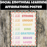 "I AM" Affirmation Poster (Social Emotional Learning Class