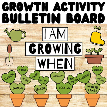 'I AM GROWING WHEN' Growth Mindset Activities. Growth Mindset Bulletin ...